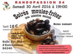 REPAS DANSANT MOULES FRITES